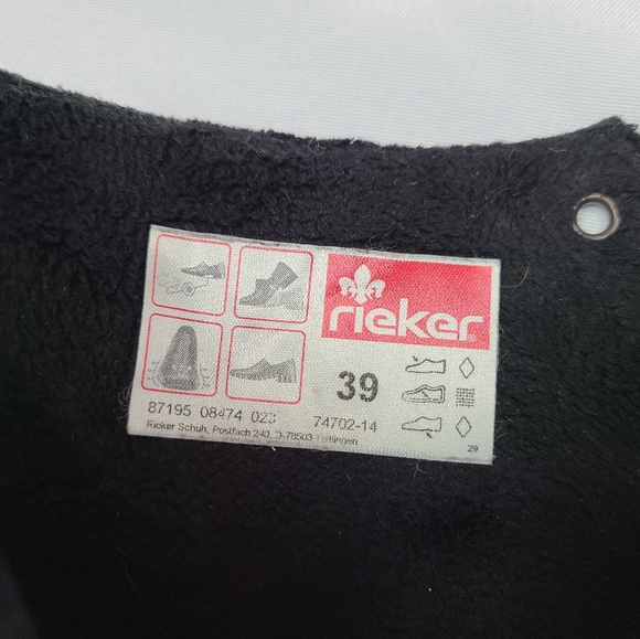Rieker Peggy 2 ankle boots sz US 8.5 EU 39 - Picture 10 of 10